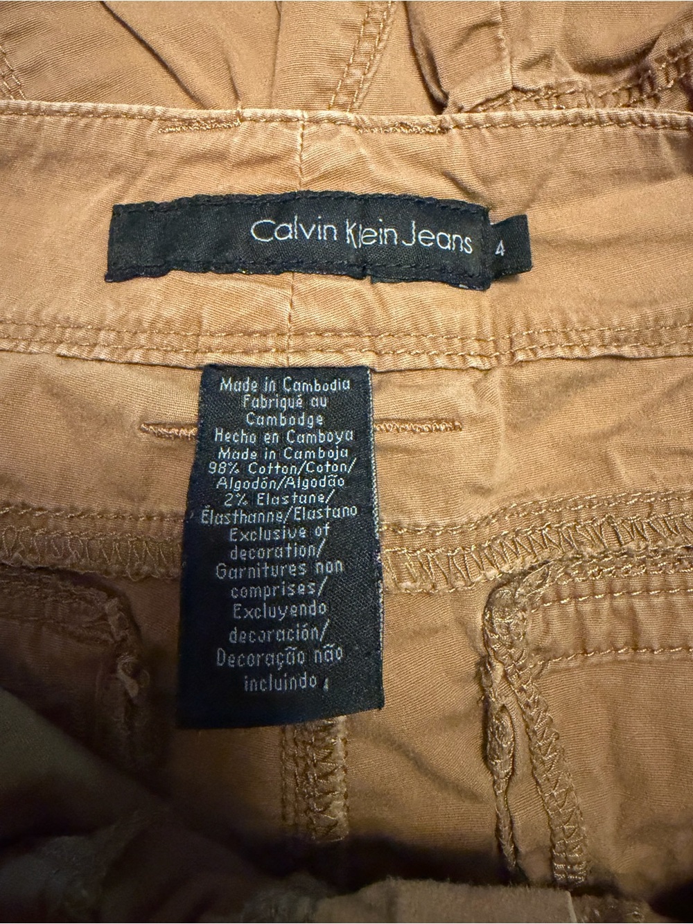 Calvin Klein Jeans Pre-loved Women’s Pants in Rust Size 4 - Picture 7 of 8